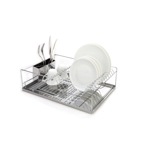 Just Manufacturing Stainless Steel Countertop Dish Rack Wayfair